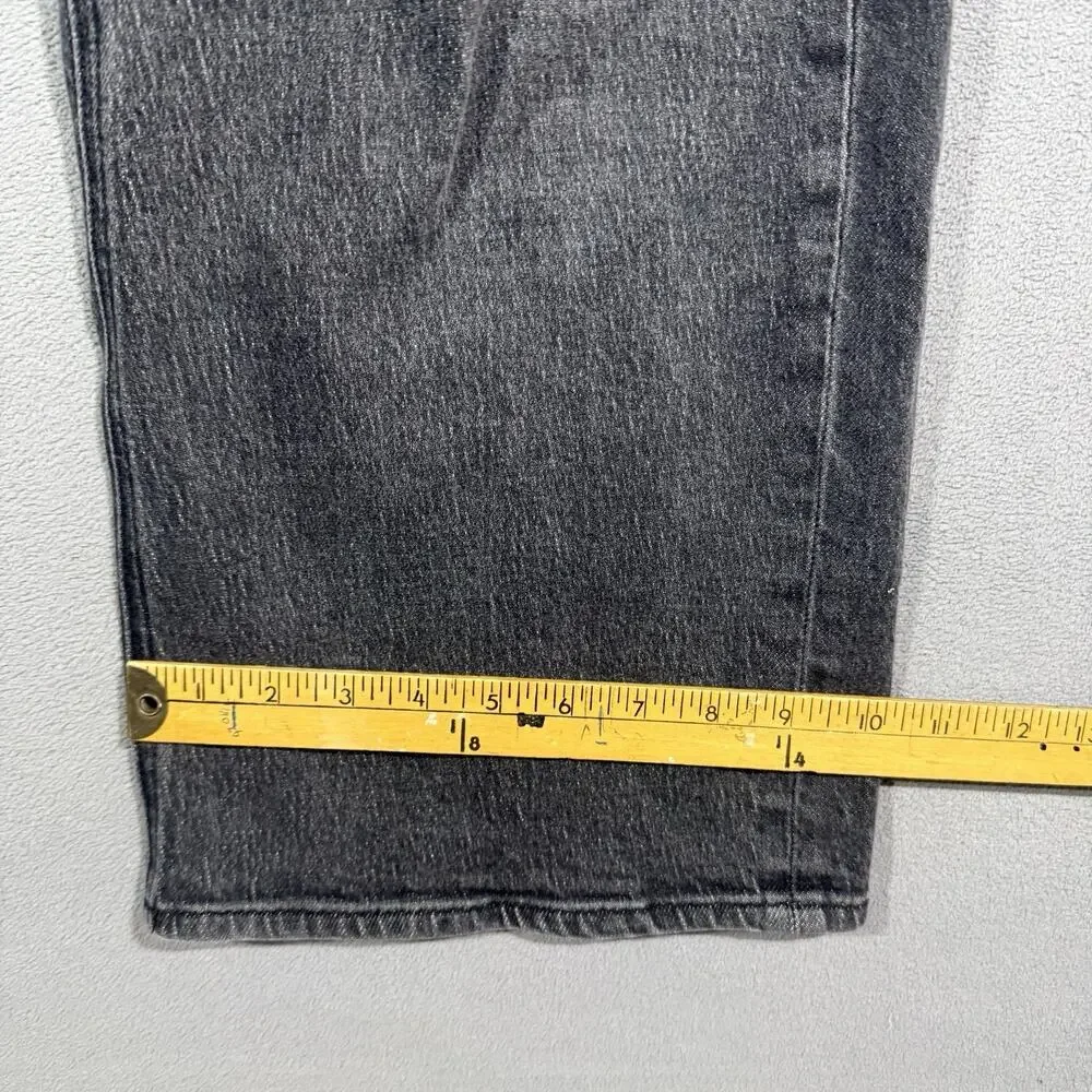 Quince Women Bella Stretch Jeans Gray Pants 30x28 Cotton Dark Grey Black